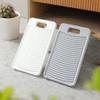 Zerodeko Laundry Washboard Set 2pcs Plastic Washboard Special Texture Handheld Simple Design for Home or Dormitory view 2