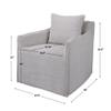 Bailey Street Home 32.5 inch Swivel Chair 208-Bel-4571012 view 3