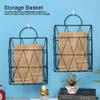 EVTSCAN Metal Wire Hanging Basket, for Bags, Papers, Books, Files, Folders, Magazine Holder Storage Organizer Bin, for Kitchen, Bathroom, Living Room, Home Office Organization view 3