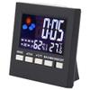 Digital Clock with Thermometer Hygrometer Display Automatic Light Sensation,LED Digital Alarm Clock,3.7" LED Display Dimmer,Sleep Timer,for Bedside Desk Bedroom, LED Digital Alarm Clock,Digital C view 1