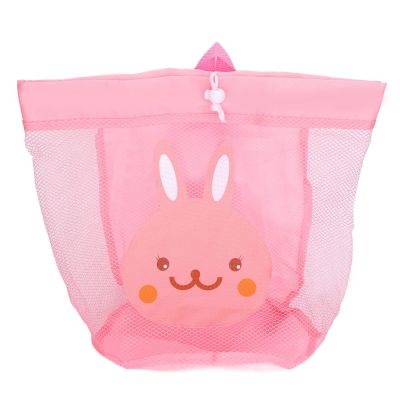 Extra Large Mesh Breathable foldable Beach Bag with Shoulder Strap for Storing Toy Balls , Kids Toy Storage Bag , Snacks , Seashells(Pink) , Kids Toy Storage Bag , Extra Large Mesh Breathable Large