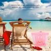 Extra Large Mesh Breathable foldable Beach Bag with Shoulder Strap for Storing Toy Balls , Kids Toy Storage Bag , Snacks , Seashells(Pink) , Kids Toy Storage Bag , Extra Large Mesh Breathable Large view 2