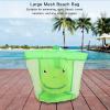 Extra Large Mesh Breathable foldable Beach Bag with Shoulder Strap for Storing Toy Balls , Kids Toy Storage Bag , Snacks , Seashells(Green) , Kids Toy Storage Bag , Extra Large Mesh Breathable Larg view 2