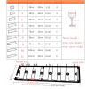 3-8 slots Metal Wine Glass Rack, Under Cabinet Stemware Rack, Wine Glasses Holder Mug Storage Hanger Under Shelf apply to Kitchen Bar (Size : 8 slots) view 2