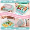 Bentgo Kids Prints Leak-Proof, 5-Compartment Bento-Style Kids Lunch Box - Ideal Portion Sizes for Ages 3-7, Durable, Drop-Proof, Dishwasher Safe, & PFAS & BPA-Free Materials (Leopard) view 4