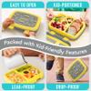 Bentgo Kids Prints Leak-Proof, 5-Compartment Bento-Style Kids Lunch Box - Ideal Portion Sizes for Ages 3-7, Durable, Drop-Proof, Dishwasher Safe, & PFAS & BPA-Free Materials (Construction Trucks) view 4