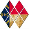 102 x 68 TOTAL - North Carolina State Flag rustic grunge Metal Print wall art 7 Panel Butterfly split, HD aluminum view 1