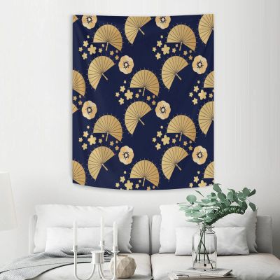 TropicalLife Japanese Themed Pattern Tapestry Wall Hanging Daily Decorative Umbrella Cloud Tapestry for Living Room Bedroom Dorm, Large 60 x 80 in