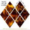 102 x 68 TOTAL - Luray Cave orange Wall Art Metal Print 7 Panel Butterfly Split Virginia Caverns Grotto rock geology view 3