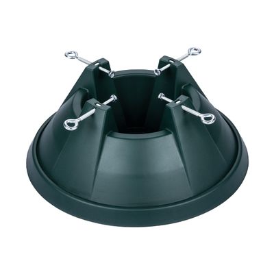 15" Dia. Real Christmas Tree Stand, Holds up to a 6 ft Tree with 1.25" - 4.75" Dia. Tree Truck, 2.2 qt Water Load Capacity