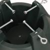 15" Dia. Real Christmas Tree Stand, Holds up to a 6 ft Tree with 1.25" - 4.75" Dia. Tree Truck, 2.2 qt Water Load Capacity view 3