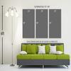 72 x 36 TOTAL - Cincinnati Metal Print Wall Art, Cincinnati Ohio Skyline Color black & white - 3 panel HD aluminum view 4