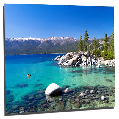 18 x 12 - Lake Tahoe, CA Metal Print wall art HD aluminum wall decor home
