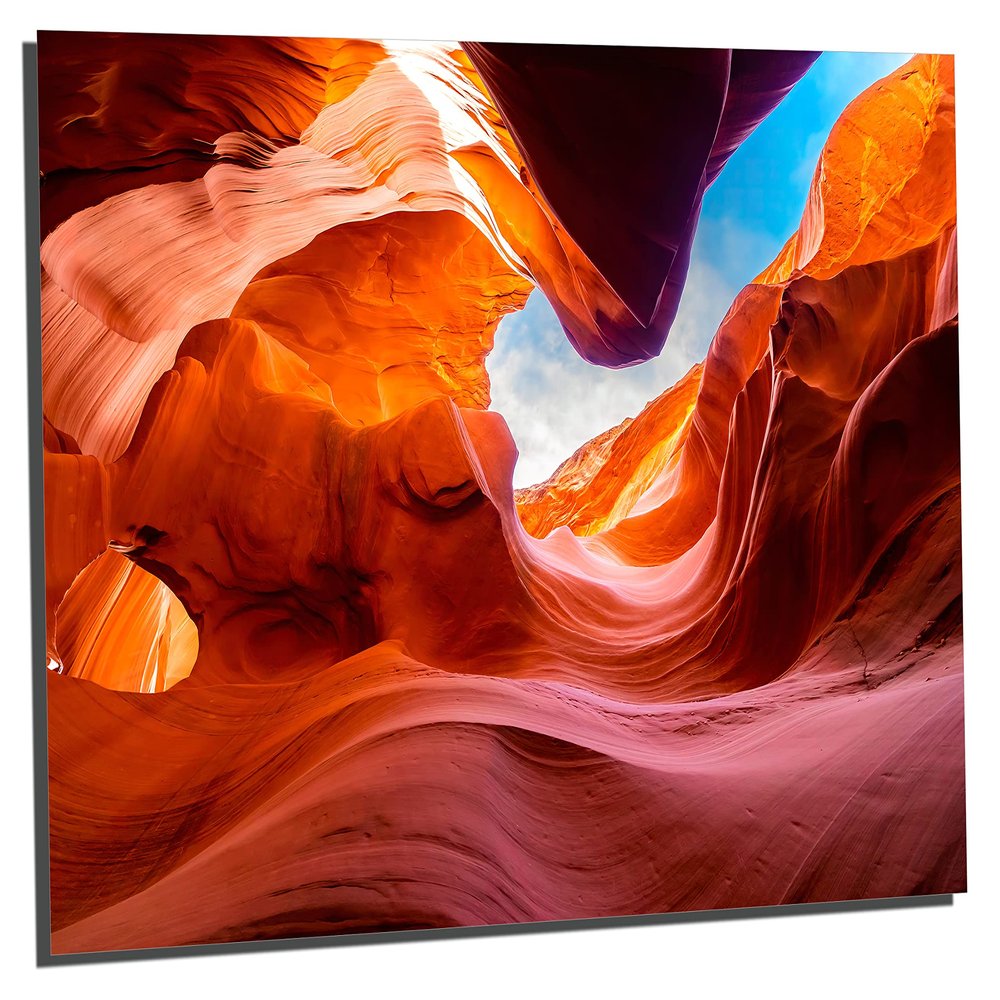 18 x 12 - Antelope Canyon Metal Print Wall Art Arizona, Antelope Canyon Photo Print