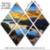 102 x 68 TOTAL - Emerald Bay, Lake Tahoe, CA Metal Print wall art. 7 Panel Butterfly split, HD aluminum view 3
