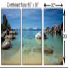 60 x 30 TOTAL - Sand Harbor, Lake Tahoe, CA Metal Print wall art. 3 Panel split, Triptych HD aluminum multi panel view 3