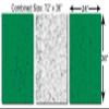 72 x 36 TOTAL - Nigeria Flag cracked effect - Metal Print wall art. 3 Panel split, Triptych. HD aluminum multi panel view 3