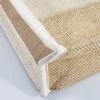 6 Pack Stylish Reusable Jute Burlap Tote Bags Large Medium Small Bag for Gifts Decorating Events Beach Shopping Wedding More (TJ911 (9" x 11" x 4")) view 3