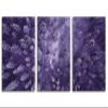60 x 30 TOTAL - Purple Evergreen trees Metal Print Wall Art aerial photo 3 Panel Split Landscape Forest Print Set view 2