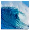18 x 12 - Blue Ocean Wave Metal Print wall art HD aluminum panels for wall decor view 2