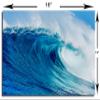 18 x 12 - Blue Ocean Wave Metal Print wall art HD aluminum panels for wall decor view 3