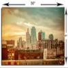 30 x 20 - Kansas city MO skyline Metal Print wall art. HD aluminum art view 3