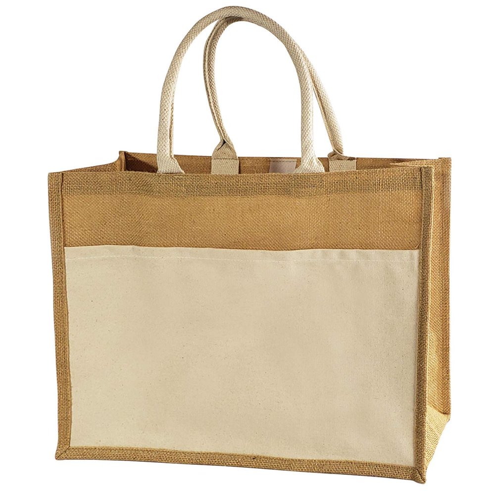 6 Pack Stylish Reusable Jute Burlap Tote Bags Large Medium Small Bag for Gifts Decorating Events Beach Shopping Wedding More (TJ314 (18" x 14" x 6"))
