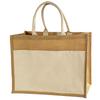 6 Pack Stylish Reusable Jute Burlap Tote Bags Large Medium Small Bag for Gifts Decorating Events Beach Shopping Wedding More (TJ314 (18" x 14" x 6")) view 1