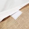 6 Pack Stylish Reusable Jute Burlap Tote Bags Large Medium Small Bag for Gifts Decorating Events Beach Shopping Wedding More (TJ314 (18" x 14" x 6")) view 2