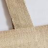 6 Pack Stylish Reusable Jute Burlap Tote Bags Large Medium Small Bag for Gifts Decorating Events Beach Shopping Wedding More (TJ894 (18" x 12" x 5")) view 3
