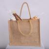 6 Pack Stylish Reusable Jute Burlap Tote Bags Large Medium Small Bag for Gifts Decorating Events Beach Shopping Wedding More (TJ889 (15.5" x 13.75" x 6")) view 3