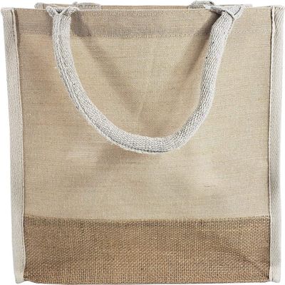 6 Pack Stylish Reusable Jute Burlap Tote Bags Large Medium Small Bag for Gifts Decorating Events Beach Shopping Wedding More (TJ912 (12 x 12 x 7 3/4))