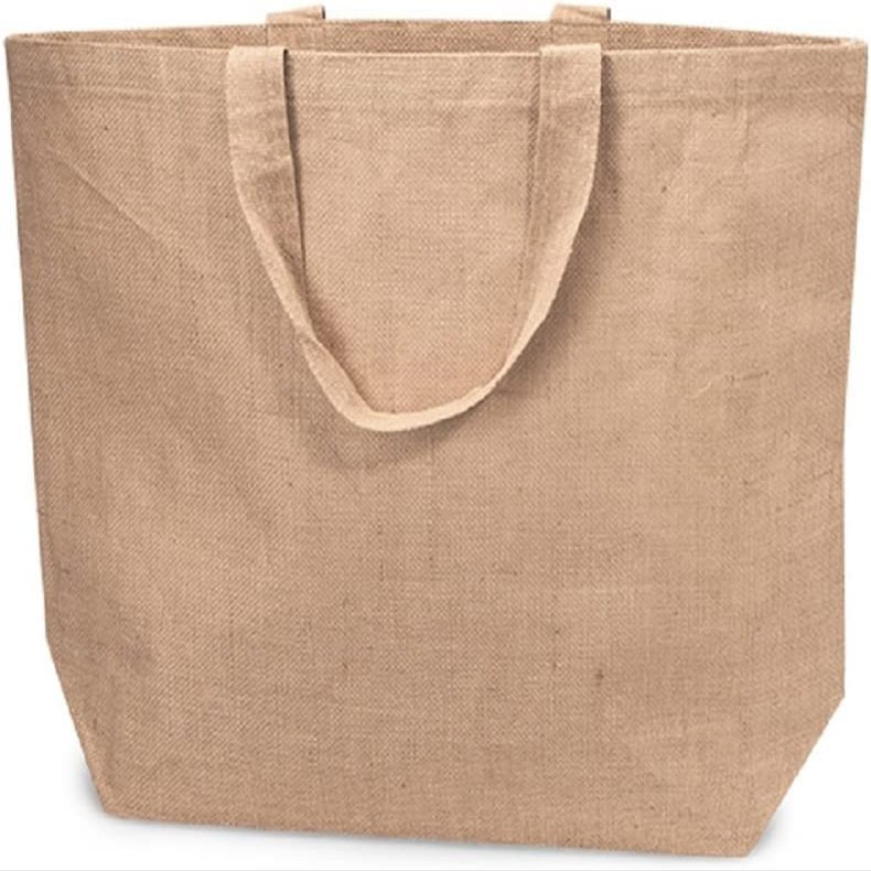 6 Pack Stylish Reusable Jute Burlap Tote Bags Large Medium Small Bag for Gifts Decorating Events Beach Shopping Wedding More (TJ899 (24" x 19" x 6"))