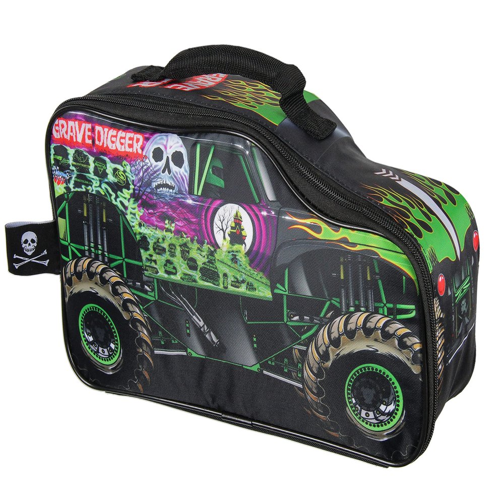 INTIMO Monster Jam Grave Digger Truck Shaped Insulated Big Large Work Lunch Box Bag 12"