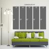 90 x 45 TOTAL - Abstract Landscape Wall Art Canvas Print light blue-silver 5 Panel Split Watercolor Art view 4