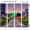64 x 40 TOTAL - Montgomery Alabama Canvas Print Wall Art 4 Panel Split, Home wall decor, interior design view 3