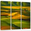 60 x 40 TOTAL - Palouse Wall Art Canvas Print 3 Panel Split Steptoe Butte State park, Washington farms view 1