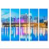 120 x 60 TOTAL - Orlando, Florida, USA Canvas Print Wall Art - 5 Panel - Wall Decor, interior design blue view 2