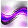 24 x 16 - Abstract Art Purple Magenta Wave Canvas Print Wall Art. Abstract Print, Abstract art view 2