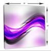 24 x 16 - Abstract Art Purple Magenta Wave Canvas Print Wall Art. Abstract Print, Abstract art view 3