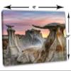 48 x 24 - Bisti Badlands Canvas Print Wall Art, De-Na-Zin Wilderness Stone Wings Soft Sunset in New Mexico view 3