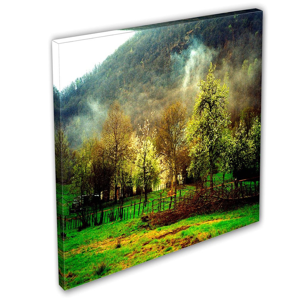 18 x 12 - Nature Green Forest Canvas Print Wall Art