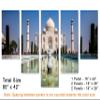 80 x 42 TOTAL - Taj Mahal, fountain Canvas Print. 5 Panel Waterfall Split Wall Art. Landmark Photography Giclee view 3