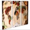 30 x 20 TOTAL - Kitchen Spice World Map Wall Art Canvas Print. 3 Panel Split, Triptych Kitchen Decor home wall decor view 1