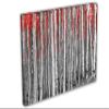 18 x 12 - White Aspen, Birch Trees, Red Leaves Canvas Print wall art view 1