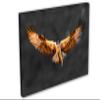 36 x 24 - Osprey Salmon Catch Canvas Print Wall Art. Bird of prey Art Home Wall Decor - Dark BG view 1