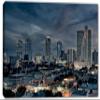 54 x 36 - Fort Worth Texas Canvas Print Wall Art dramatic skies Fort Worth, TX Skyline view 2