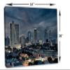 54 x 36 - Fort Worth Texas Canvas Print Wall Art dramatic skies Fort Worth, TX Skyline view 3