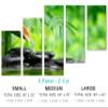 80 x 42 TOTAL - Zen Art, Spa Stones Wall Art Canvas Print 5 Panel Z Cut Split. Spa wall decor, interior design view 2