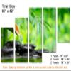 80 x 42 TOTAL - Zen Art, Spa Stones Wall Art Canvas Print 5 Panel Z Cut Split. Spa wall decor, interior design view 3